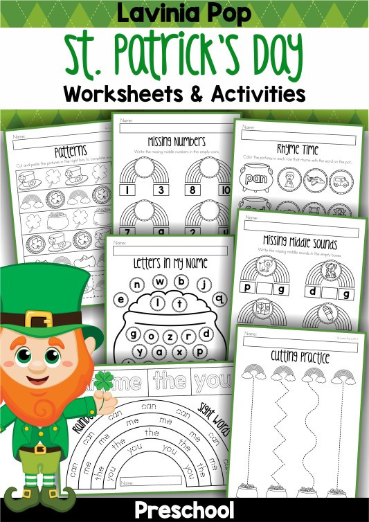 St Patrick's Day Math Activities
 St Patrick s Day Preschool Centers In My World