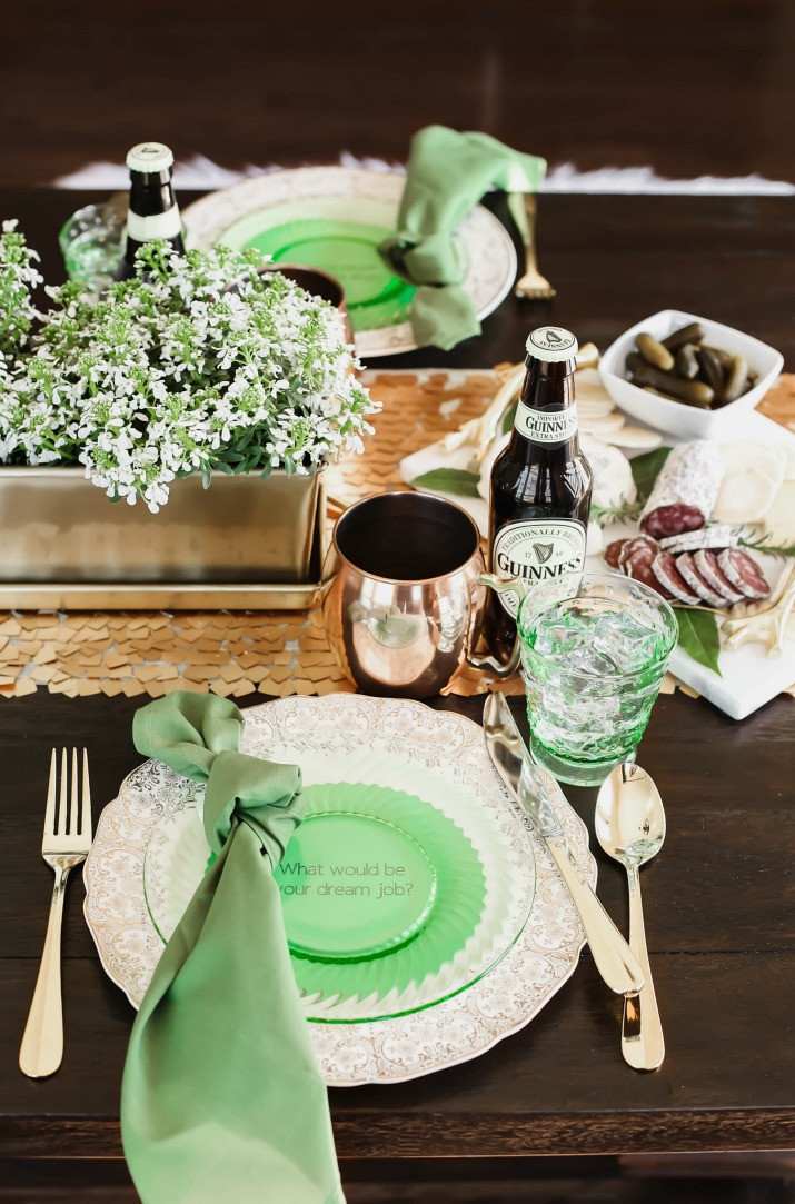 St Patrick's Day Meal Ideas
 Irish themed dinner party for St Patrick s Day
