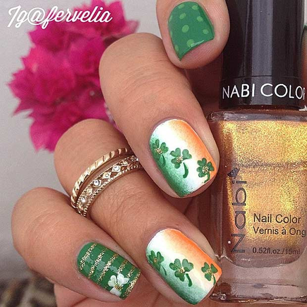 St Patrick's Day Nail Ideas
 19 Glam St Patrick s Day Nail Designs from Instagram