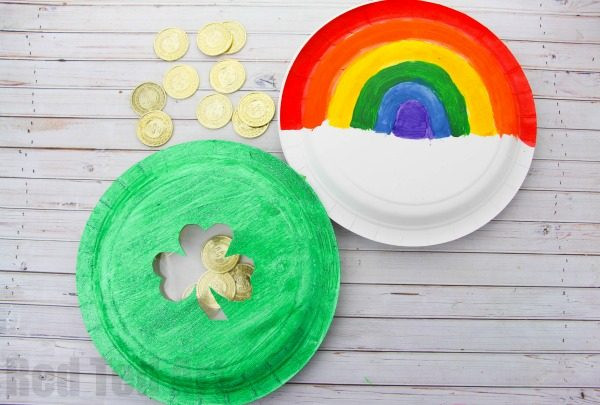 St Patrick's Day Paper Crafts
 Paper Plate Tambourine for St Patrick s Day Red Ted Art