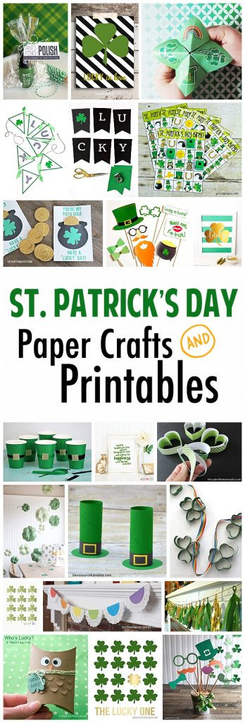 St Patrick's Day Paper Crafts
 St Patrick s Day Paper Crafts and Printables landeelu