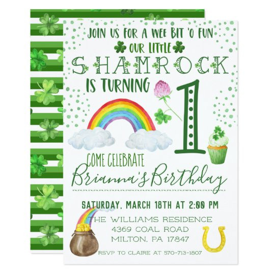 St Patrick's Day Party Invitations
 St Patrick s Day Birthday Party Invitation