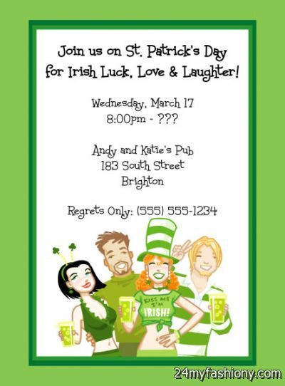 St Patrick's Day Party Invitations
 St Patrick’s Day Invitations images looks