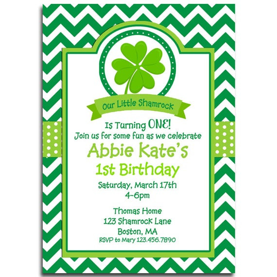 St Patrick's Day Party Invitations
 Items similar to St Patrick s Day Invitation Printable