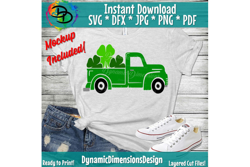 St Patrick's Day Quote
 Shamrock Truck SVG Truck svg Clover St Patrick s Day
