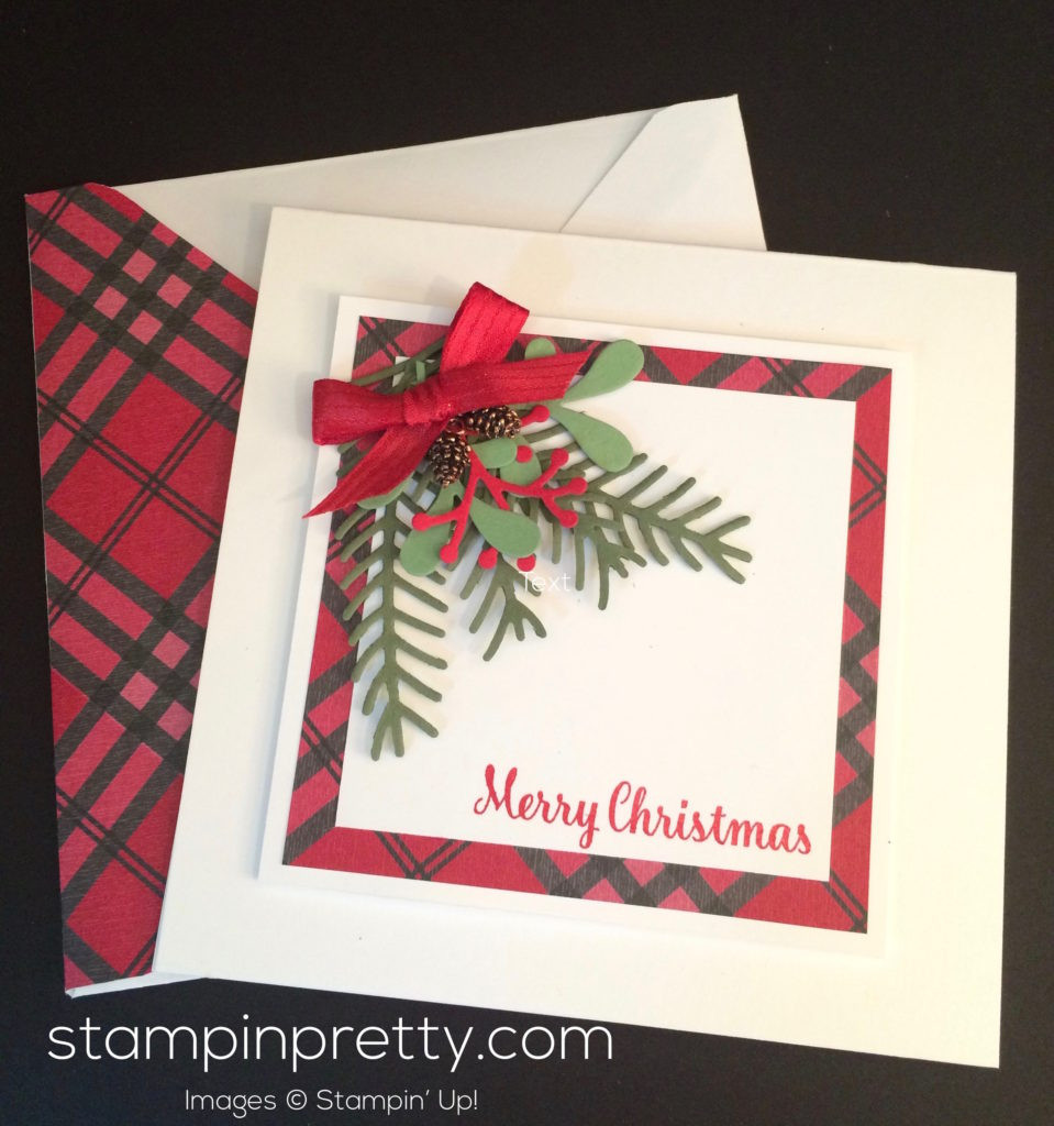 Stampinup Christmas Card Ideas
 Simple & Pretty Pines Holiday Card Idea