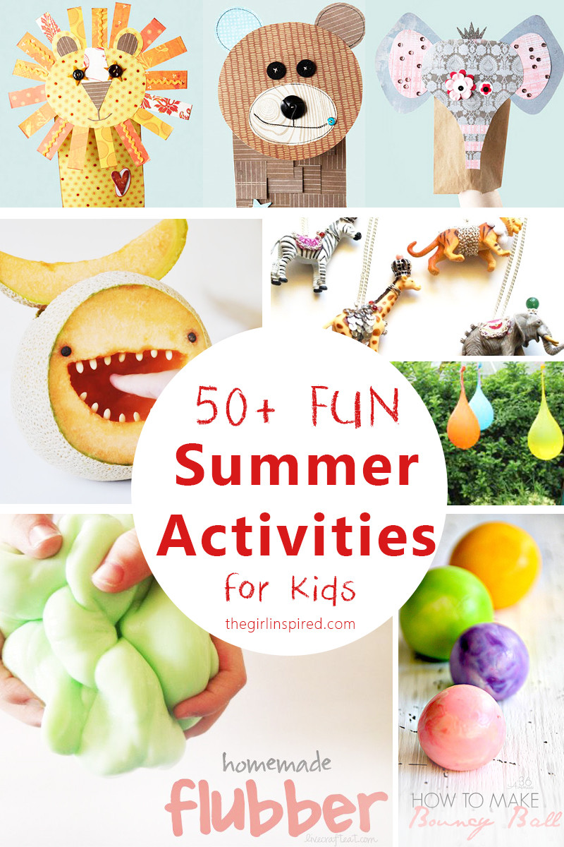 Summer Activities With Kids
 50 Super Fun Summer Activities for Kids girl Inspired