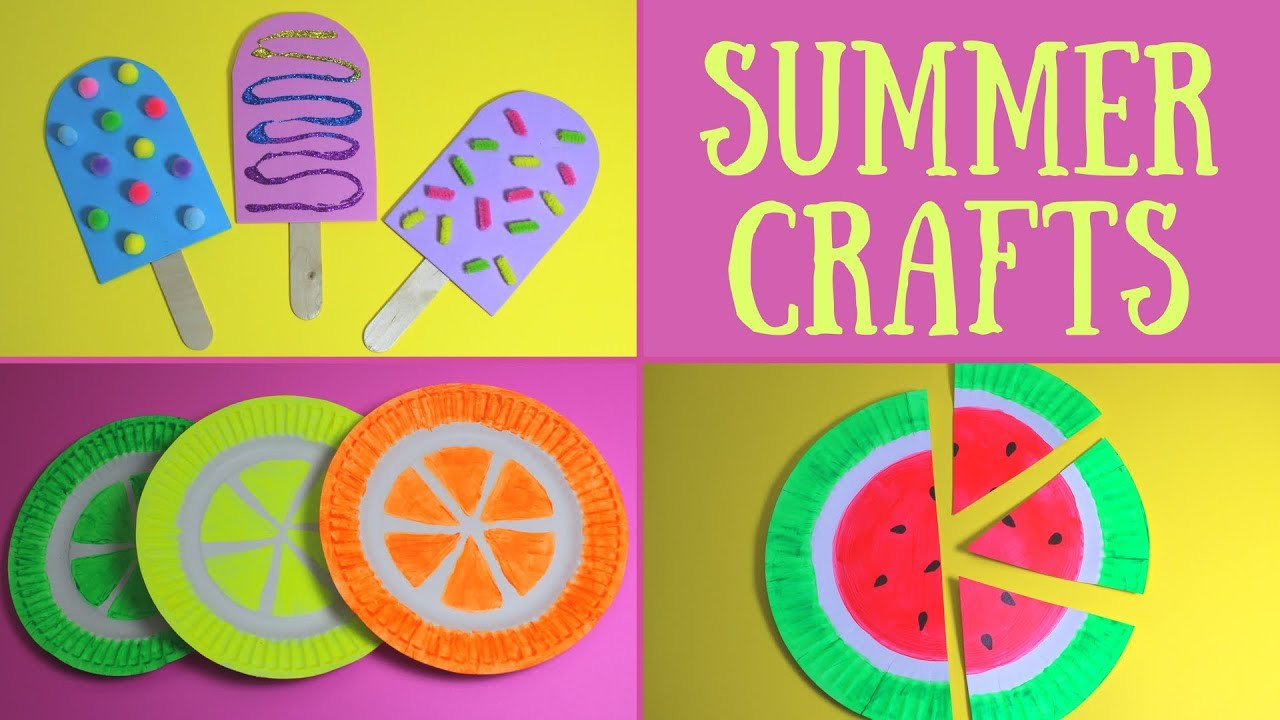Summer Art And Craft Ideas
 Easy Summer Crafts for Kids
