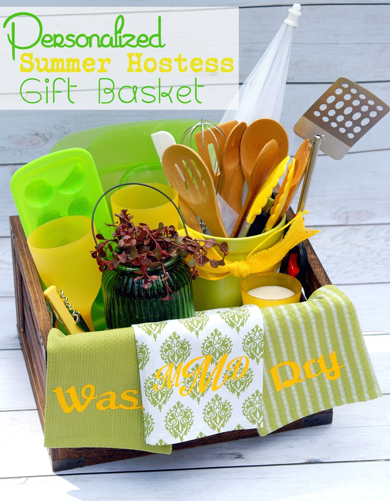 Summer Baskets Ideas
 Personalized Summer Hostess Gift Basket