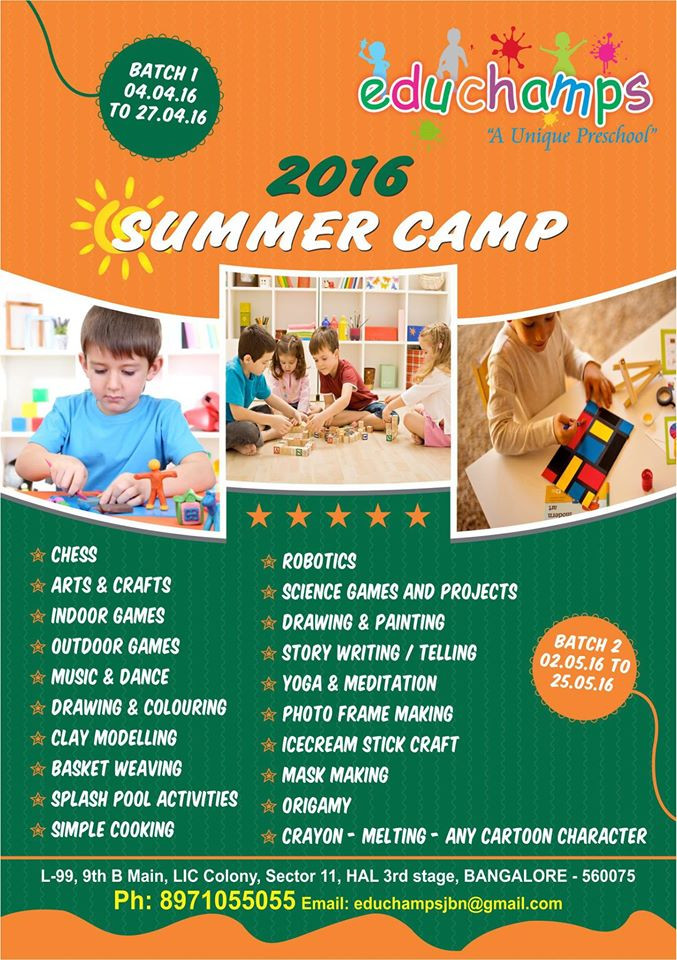 Summer Camp Activities For Kids
 Educhamps Summer Camp BuzzingBubs
