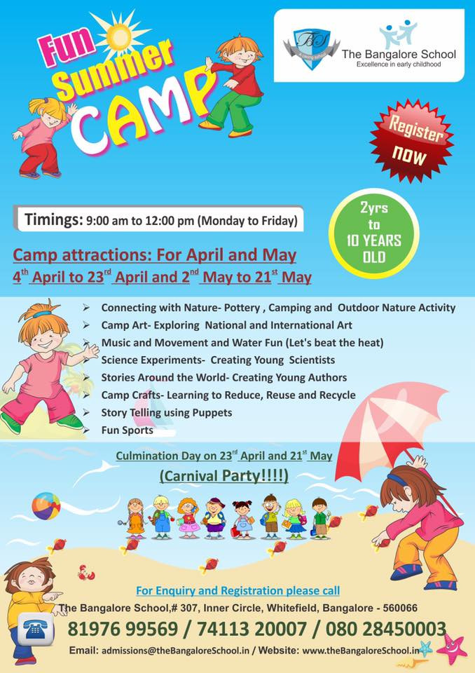 Summer Camp Activities For Kids
 Fun Summer Camp Whitefield Bangalore