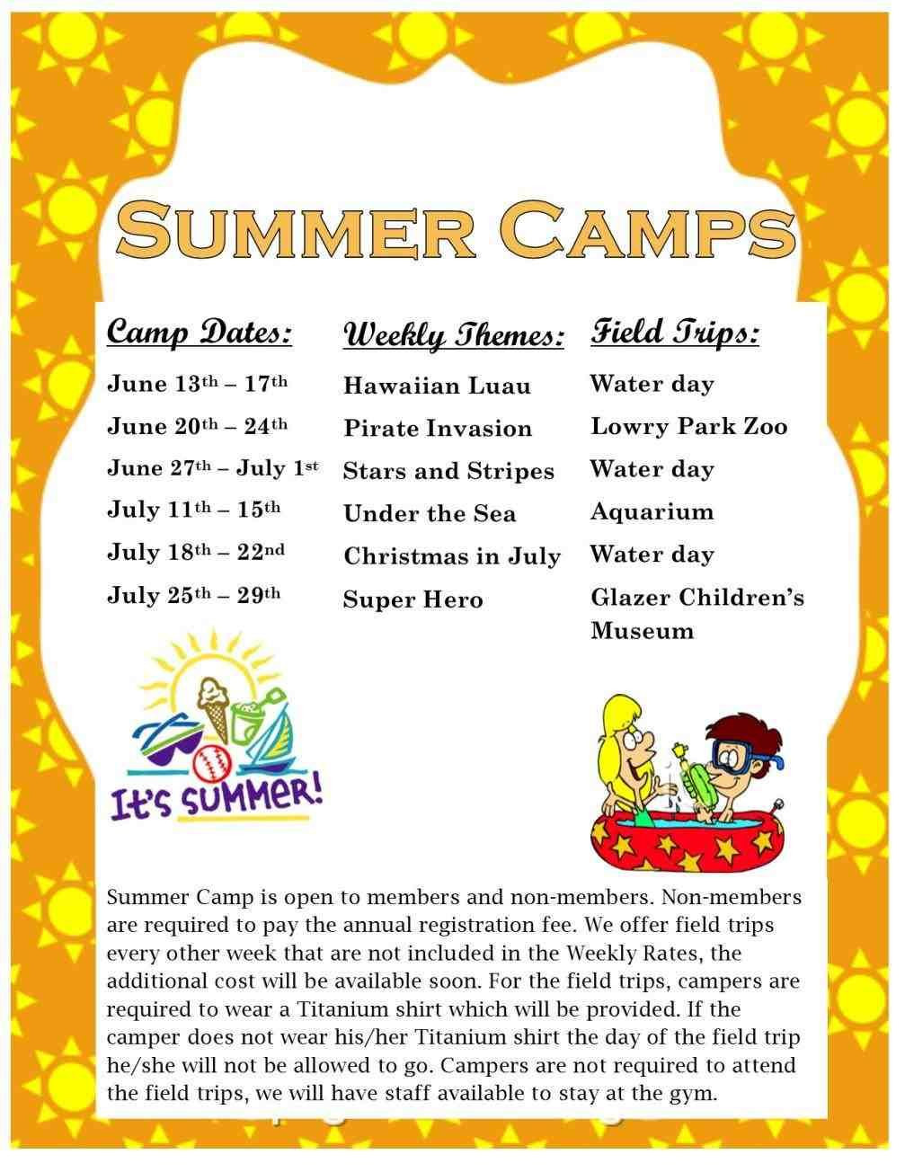Summer Camp Theme Ideas
 Summer Camp Theme Ideas