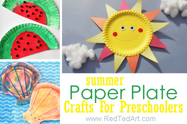 Summer Craft Ideas For Preschoolers
 Summer Paper Plate Crafts For Preschoolers Red Ted Art s