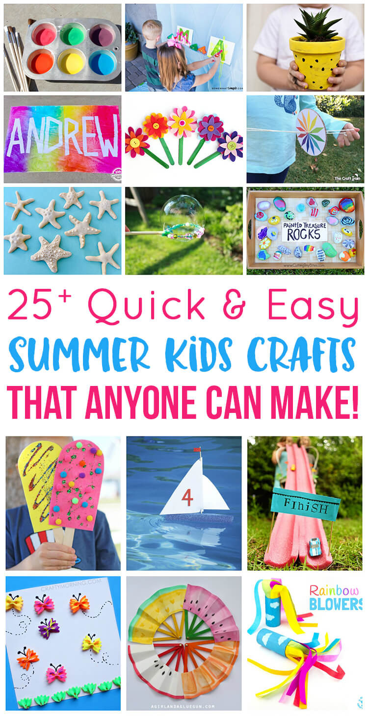 Summer Crafts For Preschool
 Easy Summer Kids Crafts That Anyone Can Make Happiness