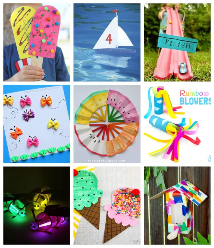 Summer Crafts For Preschool
 Easy Summer Kids Crafts That Anyone Can Make Happiness