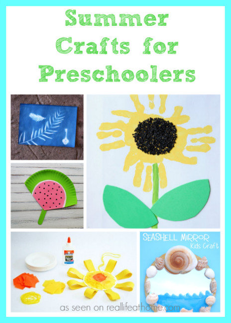 Summer Crafts For Preschool
 Summer Crafts for Preschoolers Real Life at Home
