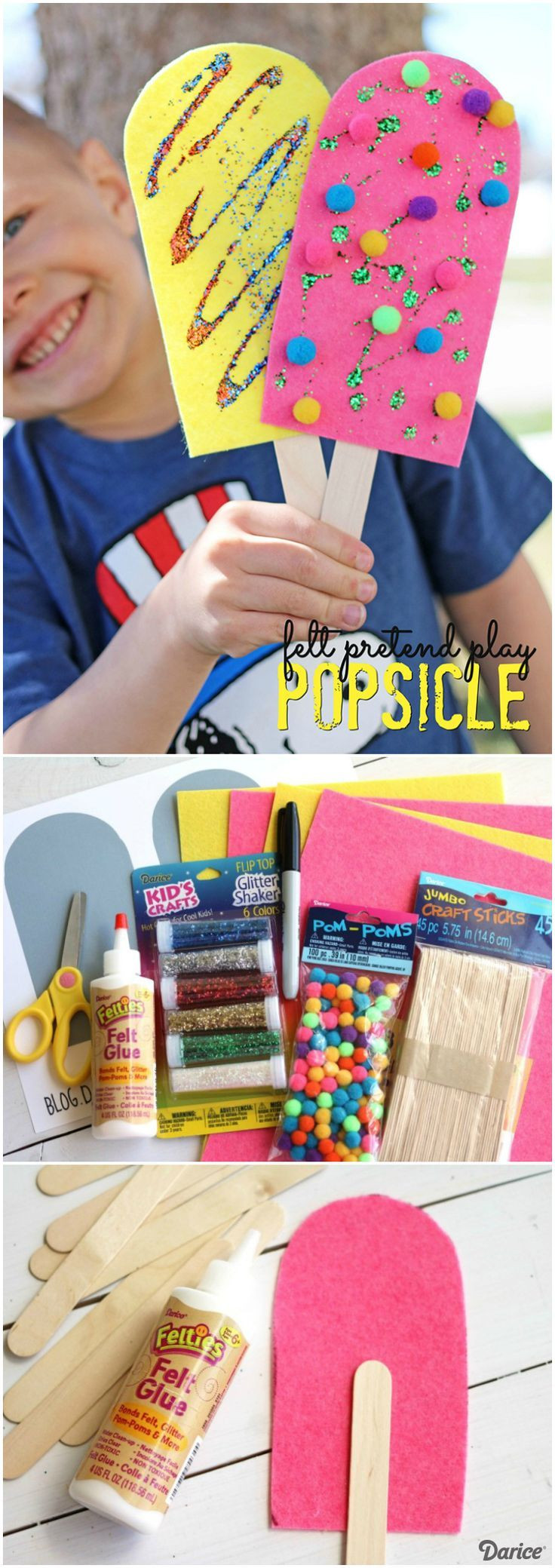 Summer Crafts Preschool
 Popsicle Craft for Pretend Play Darice