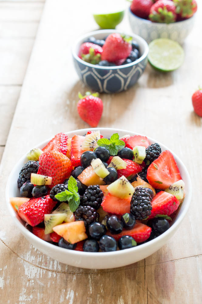 Summer Fruit Salad Recipe
 Summer Fruit Salad with Lime Mint and Honey