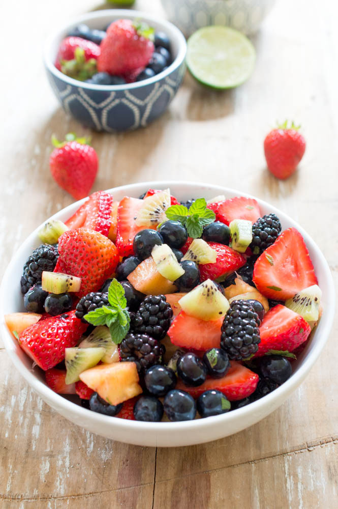 Summer Fruit Salad Recipe
 Summer Fruit Salad with Lime Mint and Honey