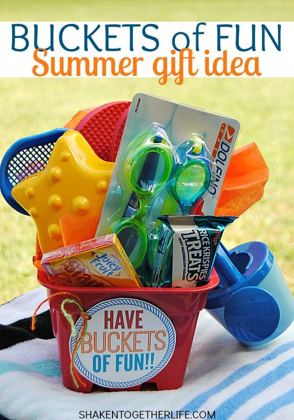 Summer Fun Gift Basket
 Buckets of Fun Summer Gift