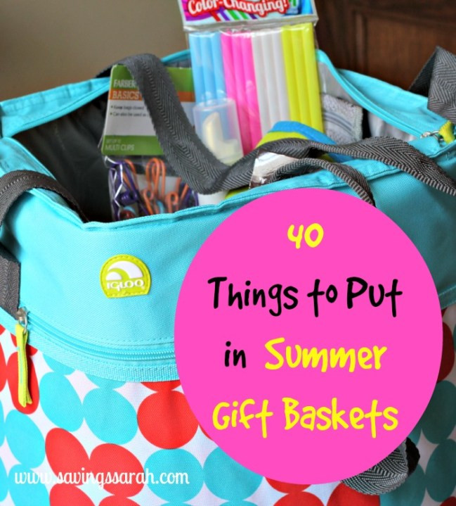 Summer Fun Gift Basket
 40 Things to Put in Summer Gift Baskets Earning and