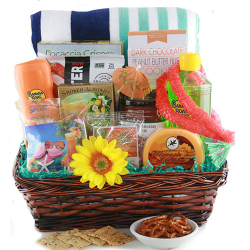 Summer Fun Gift Basket
 Summer Gift Ideas Just add Sunscreen Summer Gift Basket