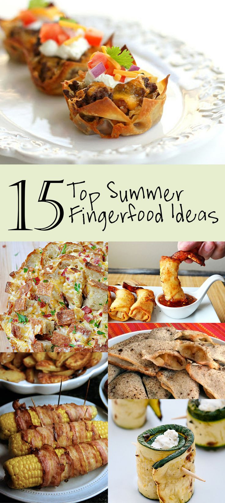Summer Party Finger Foods
 15 best Party Bites Finger Foods images on Pinterest