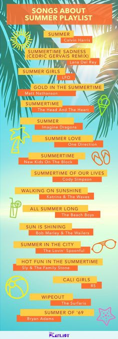 Summer Party Playlist
 Fun in the Sun Pool Party Playlist Pinterest