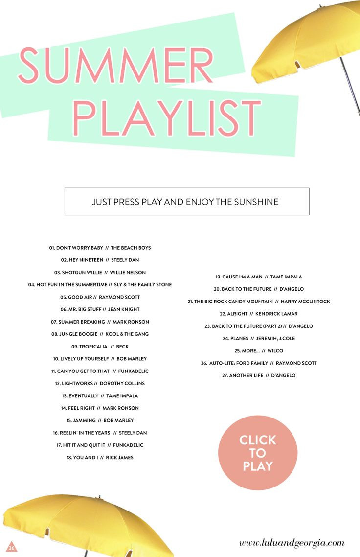 Summer Party Playlist
 25 bästa Summer playlist idéerna på Pinterest