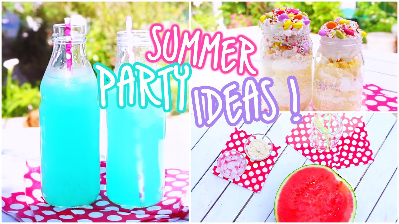 Summer Party Snacks
 Summer Party Ideas Snacks & Beverages ♥