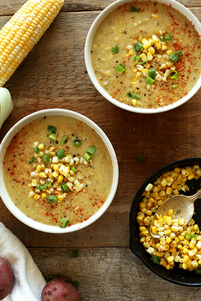 Summer Soup Recipe
 Vegan Corn Chowder Soup