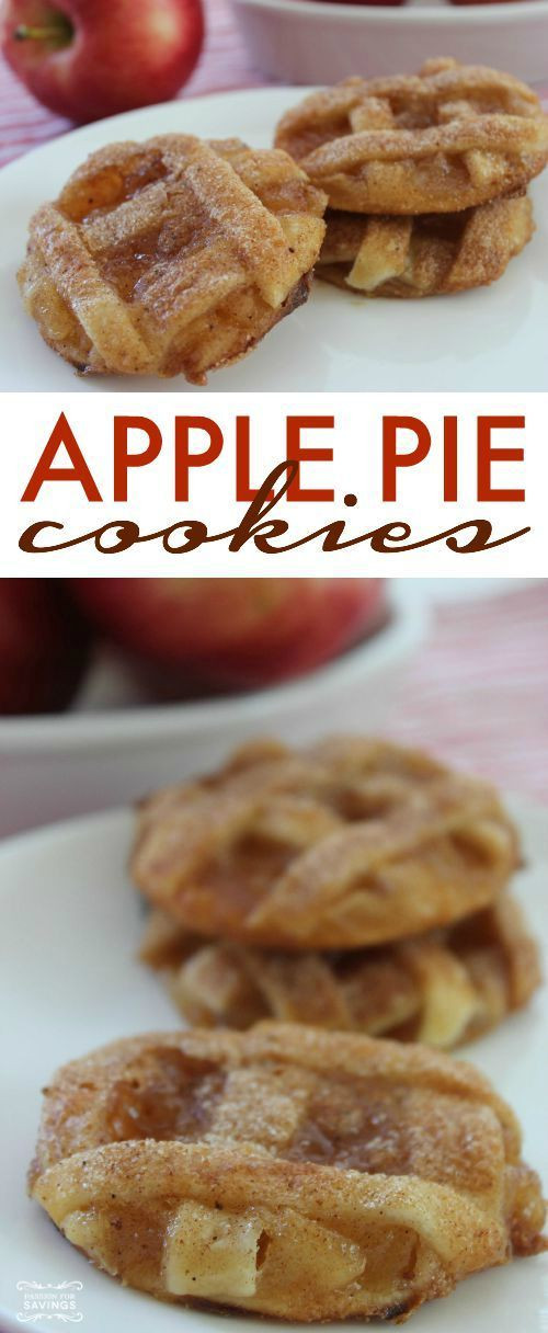 Thanksgiving Apple Pie Recipe
 Apple Pie Cookies Homemade Recipe Easy desserts and Pie
