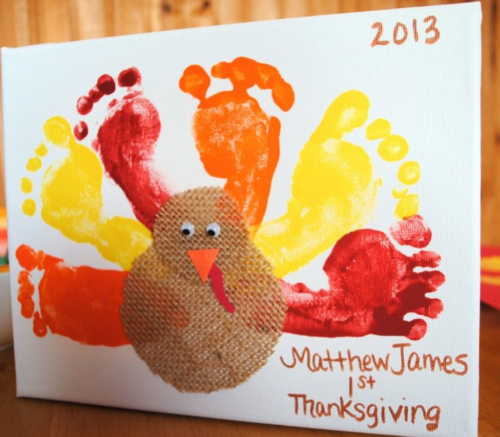 Thanksgiving Crafts For Infants
 Thanksgiving Fall craft for kids