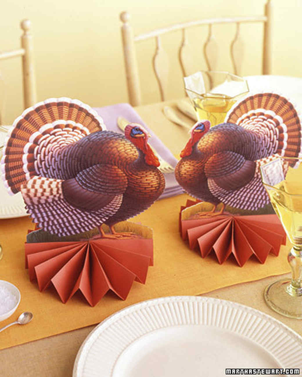 Thanksgiving Crafts Martha Stewart
 Paper Turkeys