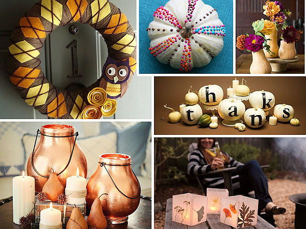 Thanksgiving Diy Decorations
 20 Stylish DIY Thanksgiving Crafts