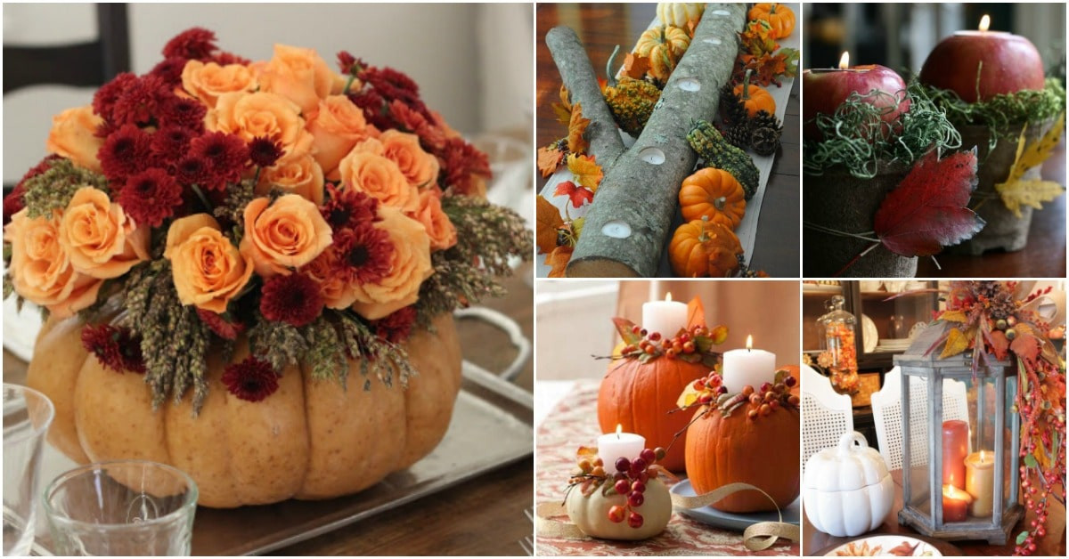 Thanksgiving Diy Decorations
 21 DIY Thanksgiving Centerpieces That Will Be The Star
