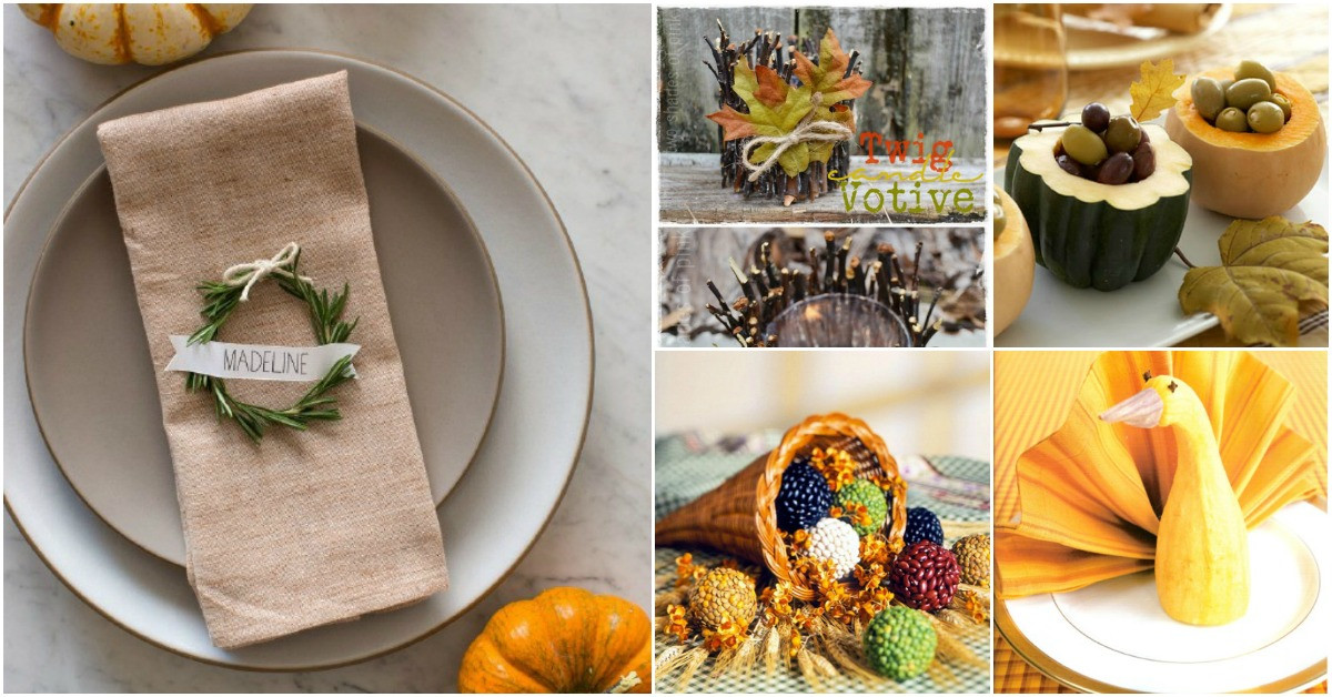 Thanksgiving Diy Decorations
 25 Easy to Make DIY Thanksgiving Decorating Ideas DIY