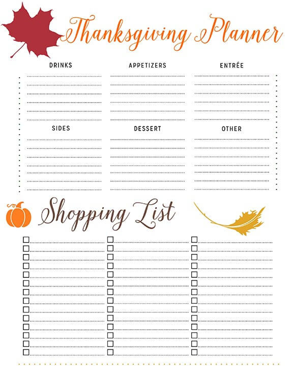 Thanksgiving Food Checklist
 How to Plan Thanksgiving Dinner So Your Holiday Goes Smoothly
