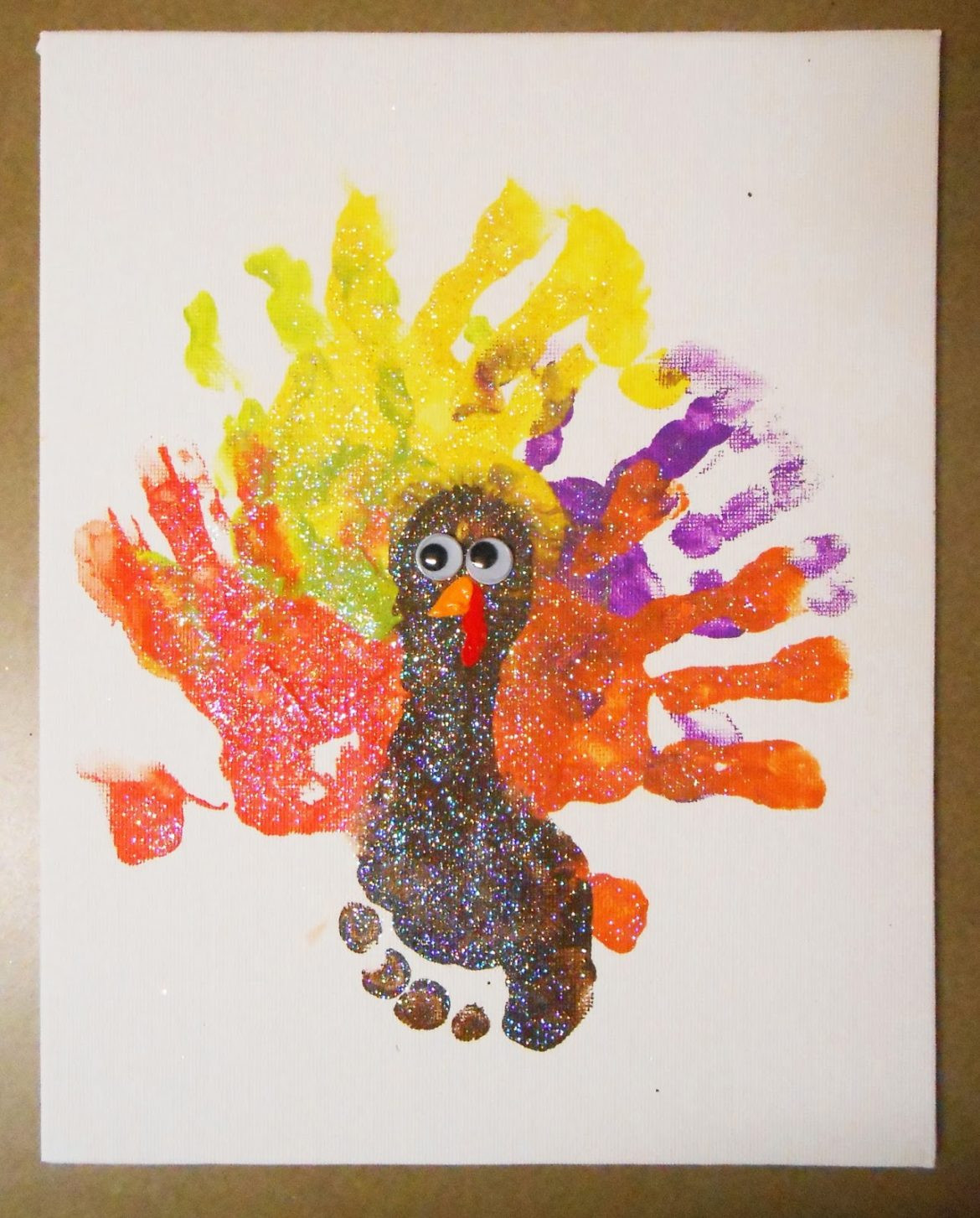 Thanksgiving Footprint Crafts
 Hand and Footprint Turkey