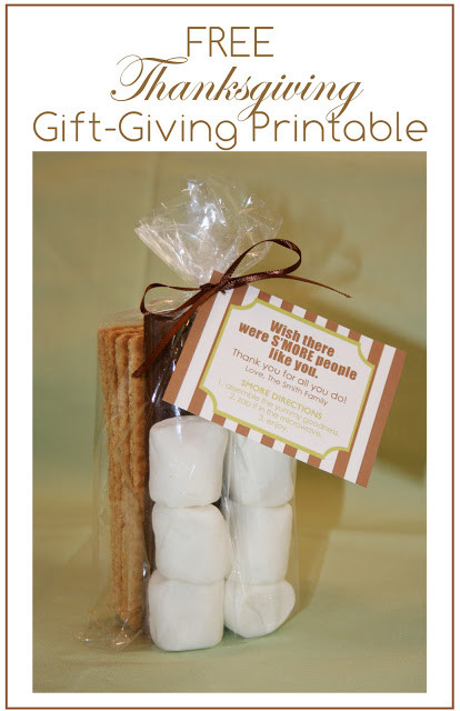 Thanksgiving Gift
 Free Thanksgiving Gift Giving Printable – At Home With Natalie