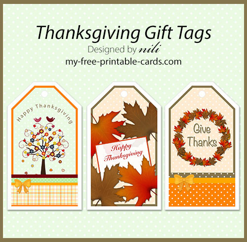 Thanksgiving Gift Cards
 Thanksgiving Printables