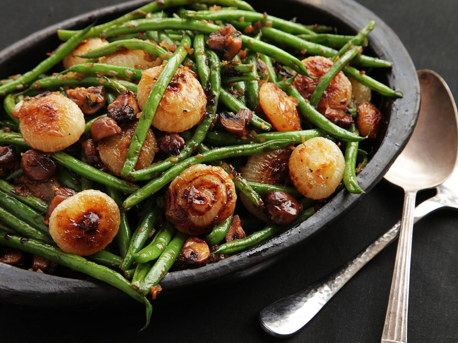 Thanksgiving Green Bean Recipe
 Sautéed Green Beans With Mushrooms and Caramelized