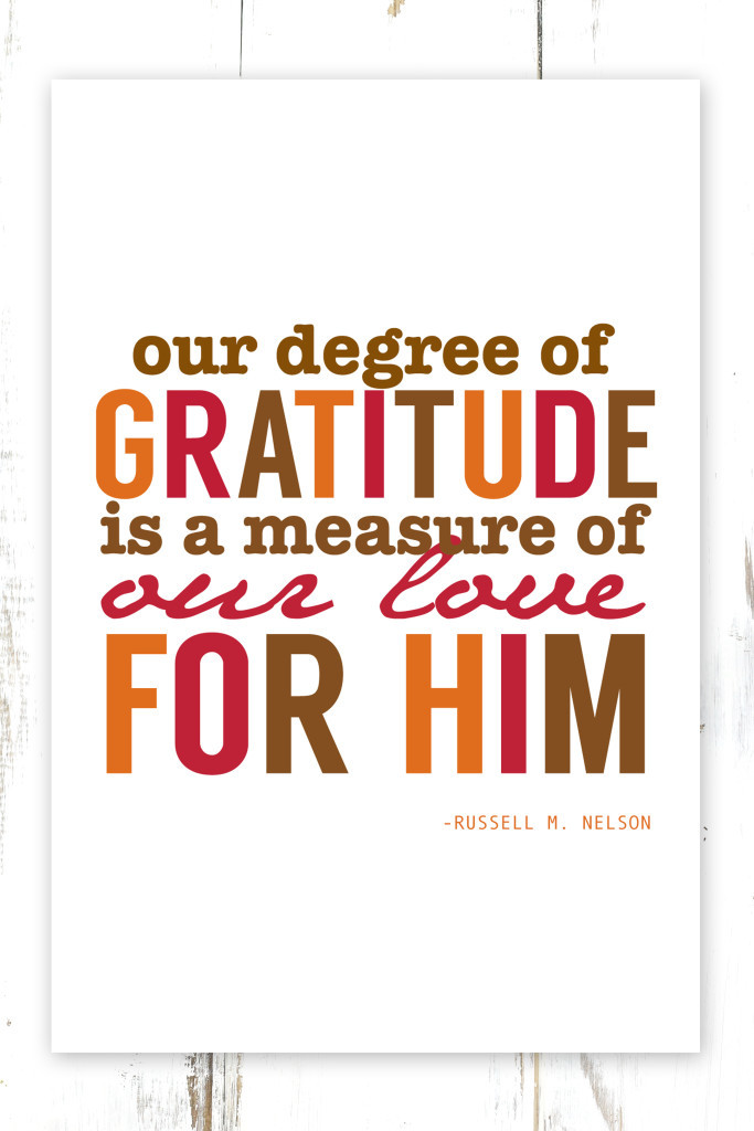 Thanksgiving Quotes Lds
 LDS Gratitude Printable Craftinge E