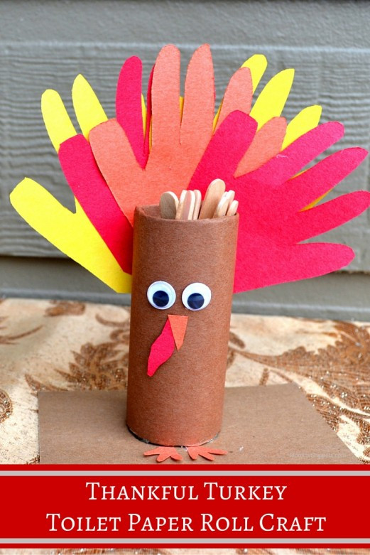 Thanksgiving Toilet Paper Roll Crafts
 Thankful Turkey Toilet Paper Roll Craft Mommy Snippets