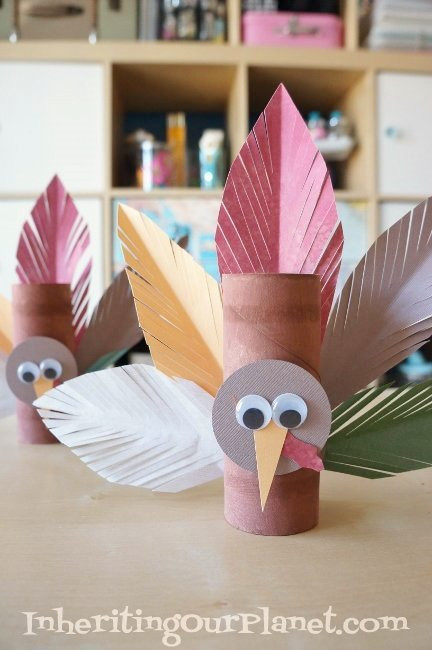 Thanksgiving Toilet Paper Roll Crafts
 Turkey Toilet Paper Roll Craft DIY Inspired