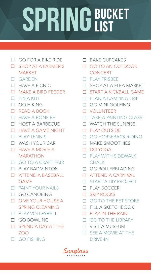 Things To Do In Spring Ideas
 50 Things To Do This Spring