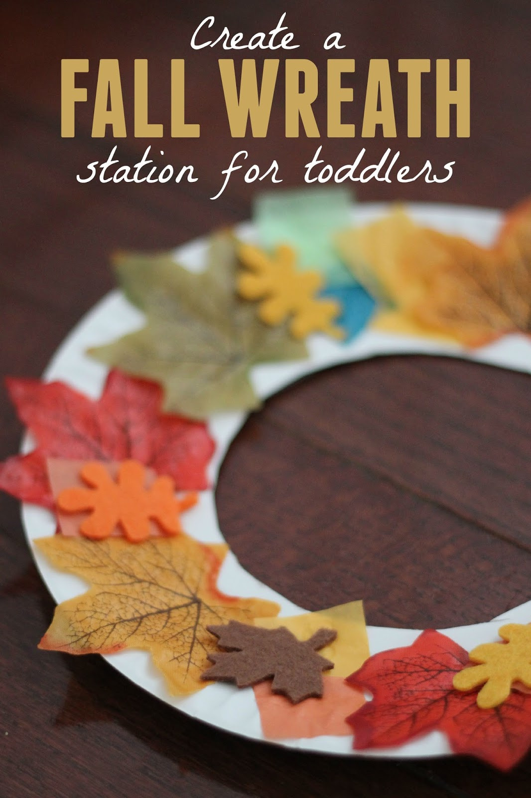 Toddler Fall Craft Ideas
 Toddler Approved Fall Wreath Making Station for Toddlers
