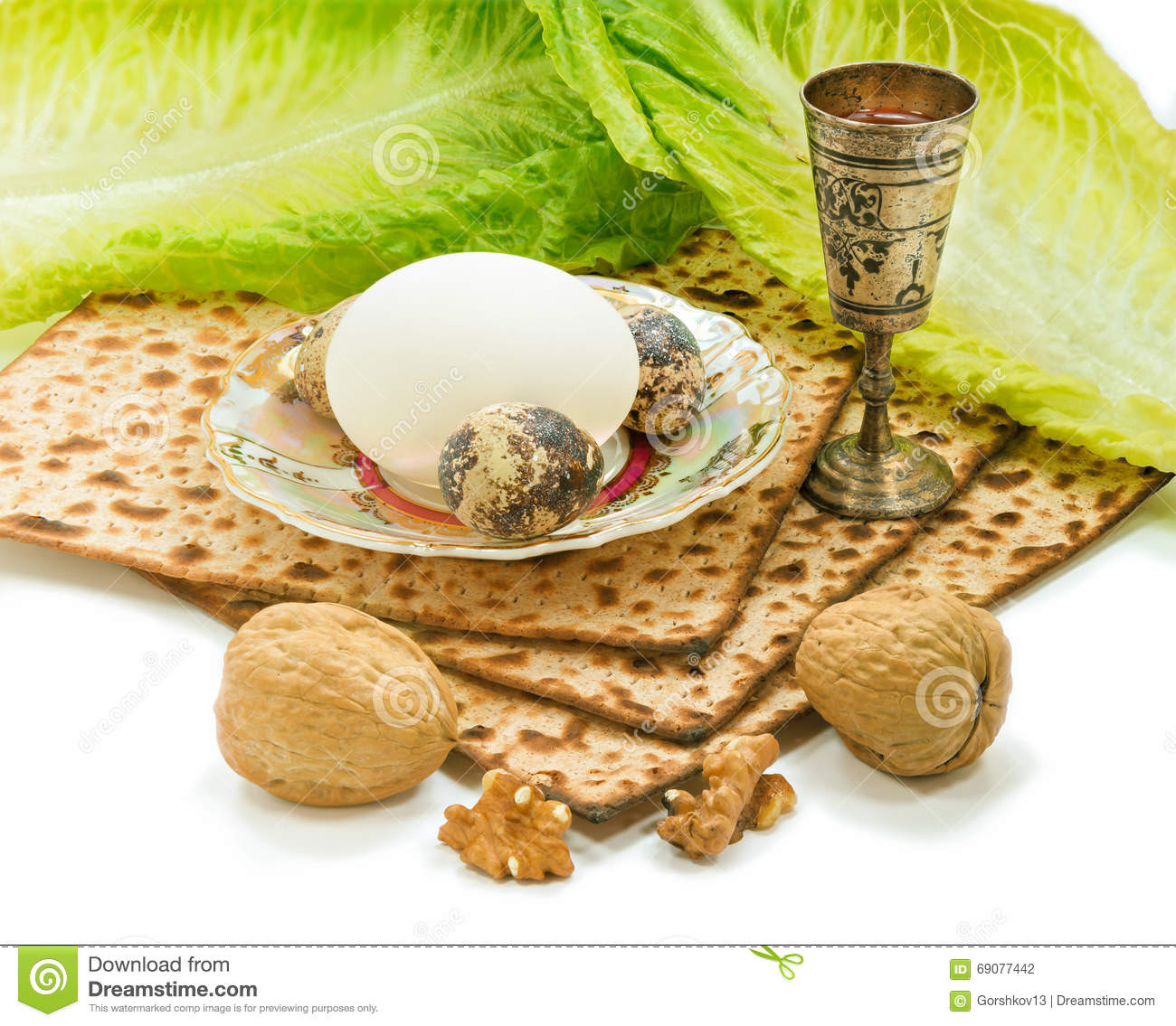 Traditional Jewish Food For Passover
 Traditional Food Jewish Passover Holiday Stock