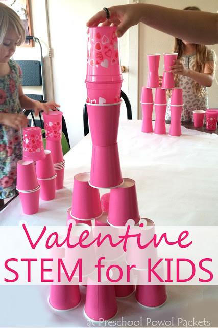 Valentines Day Activities For Preschoolers
 STEM Activity for Kids Valentine Tower