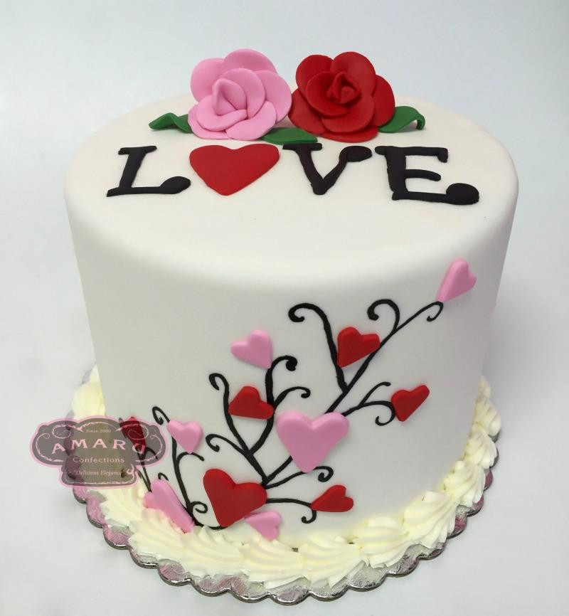 Valentines Day Cake Design
 Custom Cake Builder Multiple Designs – Amaru Confections